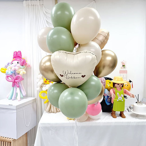 다발풍선(12＂18개,하트호일2개) 